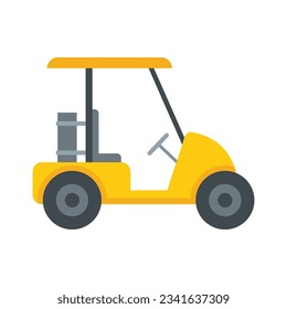 Golf cart course icon. Flat illustration of Golf cart course vector icon for web design isolated