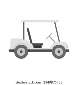 Golf cart game icon. Flat illustration of Golf cart game vector icon for web design isolated