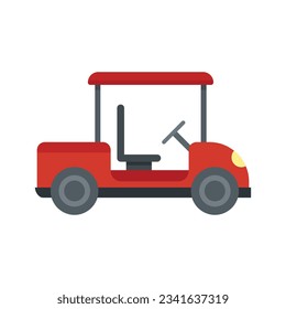 Golf cart hobby icon. Flat illustration of Golf cart hobby vector icon for web design isolated