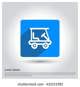 Golf cart icon