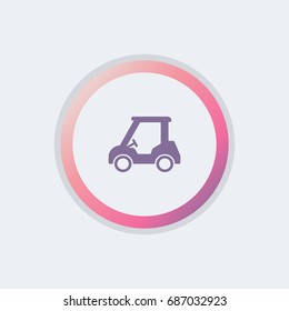 Golf cart icon