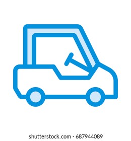 Golf cart icon