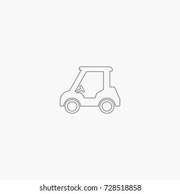 Golf cart icon