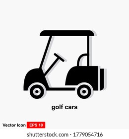 Golf cart icon. Golf car. Vector illustration.