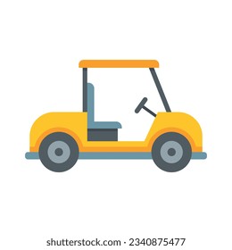 Golf cart icon. Flat illustration of Golf cart vector icon for web design isolated