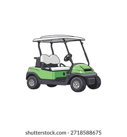 Golf Cart Symbol flaches Vektordesign.