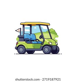 Golf Cart icon flat vector design.