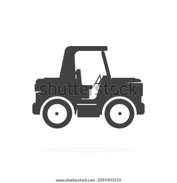 Golf Cart Icon\
Silhouette Vector\
Illustration
