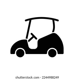Golf cart icon vector design template