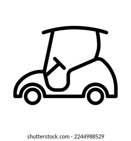 Golf cart icon vector design template