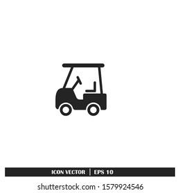 Golf cart Icon Vector Logo Template Design Element