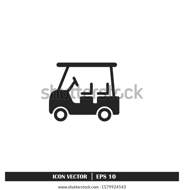 Golf cart\
Icon Vector Logo Template Design\
Element