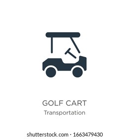 Golf cart icon vector. Trendy flat golf cart icon from transportation collection isolated on white background. Vector illustration can be used for web and mobile graphic design, logo, eps10