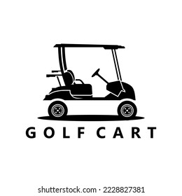 golf cart illustration design logo icon vector