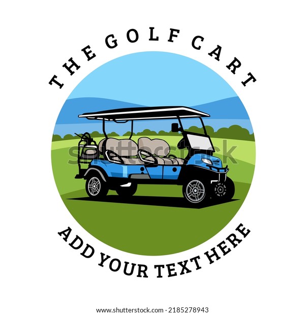 golf cart\
illustration design logo icon\
vector