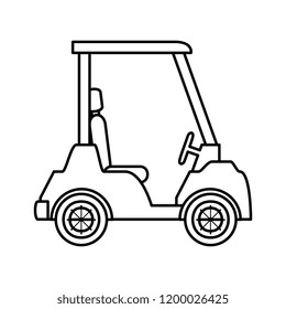 golf cart isolated icon