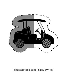 golf cart isolated icon