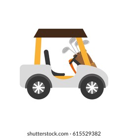 golf cart isolated icon
