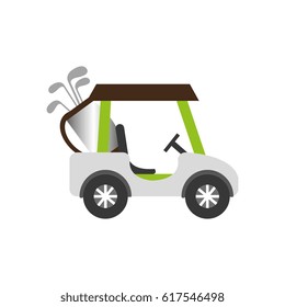 golf cart isolated icon
