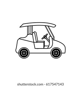 golf cart isolated icon