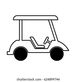 golf cart isolated icon