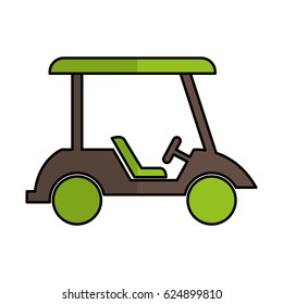 golf cart isolated icon