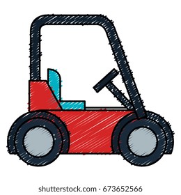 golf cart isolated icon