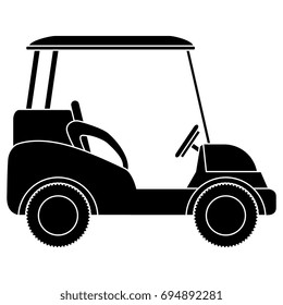 golf cart isolated icon