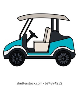golf cart isolated icon