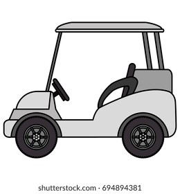 golf cart isolated icon