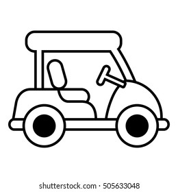 golf cart isolated icon vector illustration design