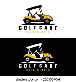 golf cart logo design vector