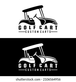 golf cart logo design vector	