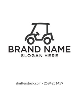 golf cart logo design vector,editable eps 10