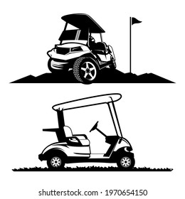 Golf Cart Logo Icon Design Vector