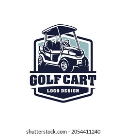 Golf Cart Logo Isolated Vector