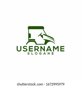 golf cart logo vector illustration