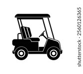 "Golf Cart Silhouette Vector Illustration"

