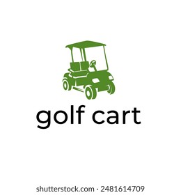 Carrito de golf Ilustración vectorial simple