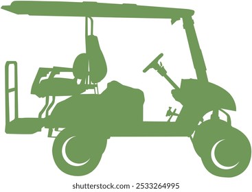 A Golf Cart Vector Design Illustration