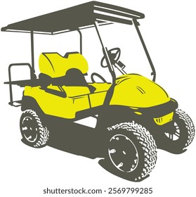 Golf cart vector file design