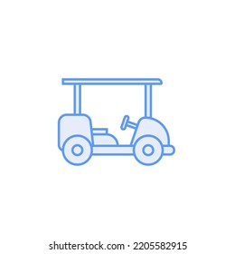 golf cart vector for website symbol icon presentation