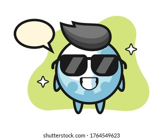 Golf cartoon with cool gesture