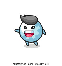 golf cartoon with very excited pose , cute style design for t shirt, sticker, logo element
