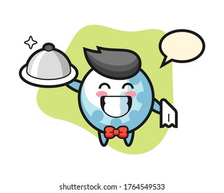 Golf cartoon as a waiters