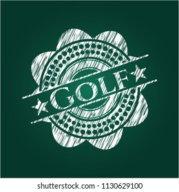 Golf chalk emblem