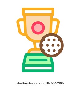 Golf Champion Cup Icon Vector. Outline Golf Champion Cup Sign. Isolated Contour Symbol Illustration