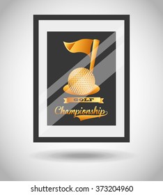 golf championship design, vector illustration eps10 graphic 