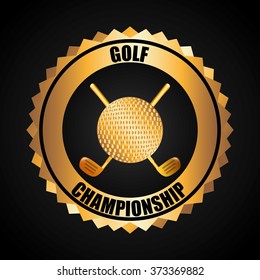 golf championship design, vector illustration eps10 graphic 