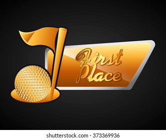 golf championship design, vector illustration eps10 graphic 